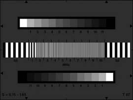 脈沖灰度測試卡 色調再現(xiàn)和頻率響應評估